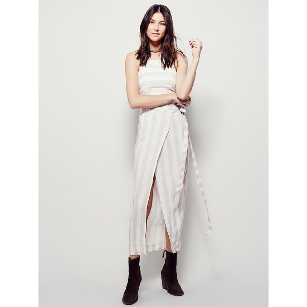 Free People Life's A Beach Two Piece Wrap Set